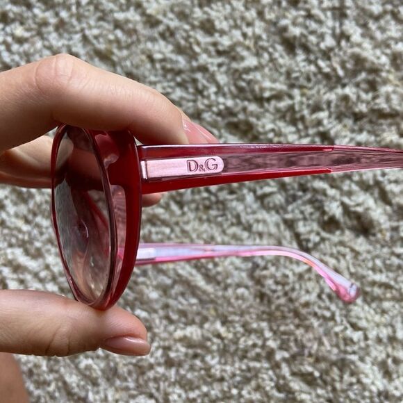 DOLCE & GABBANA DG 8093 1986/8H CLEAR RED AUTHENTIC SUNGLASSES - Picture 9 of 11
